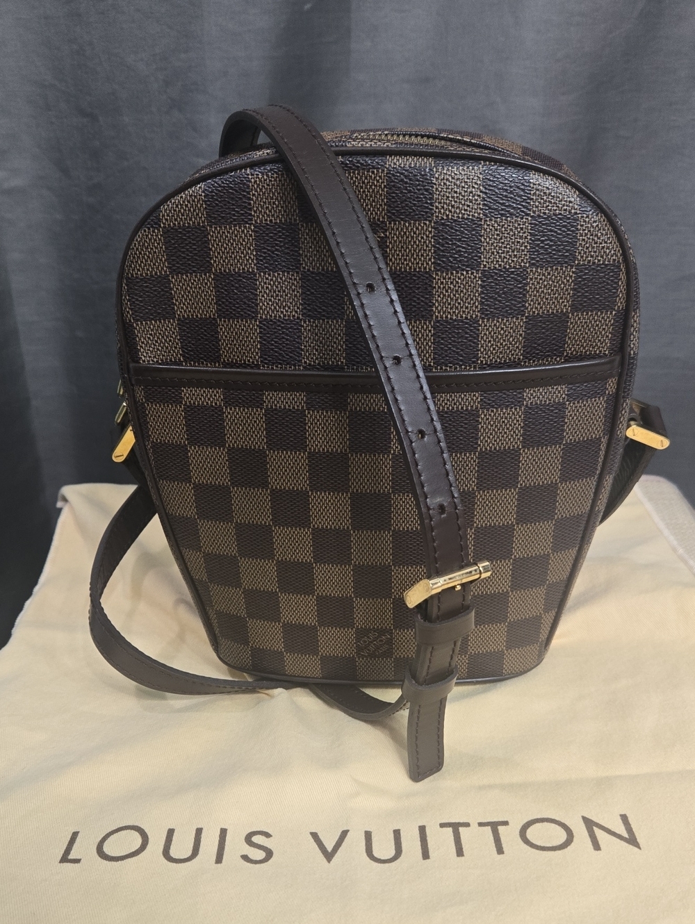 Louis Vuitton Damier Ebene Ipanema Messenger Crossbody EUC